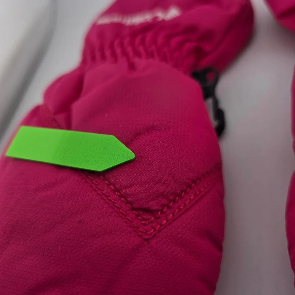 Columbia Mittens Insulated Pink O/S Elasticized Snow Gear Outdoor Warmth